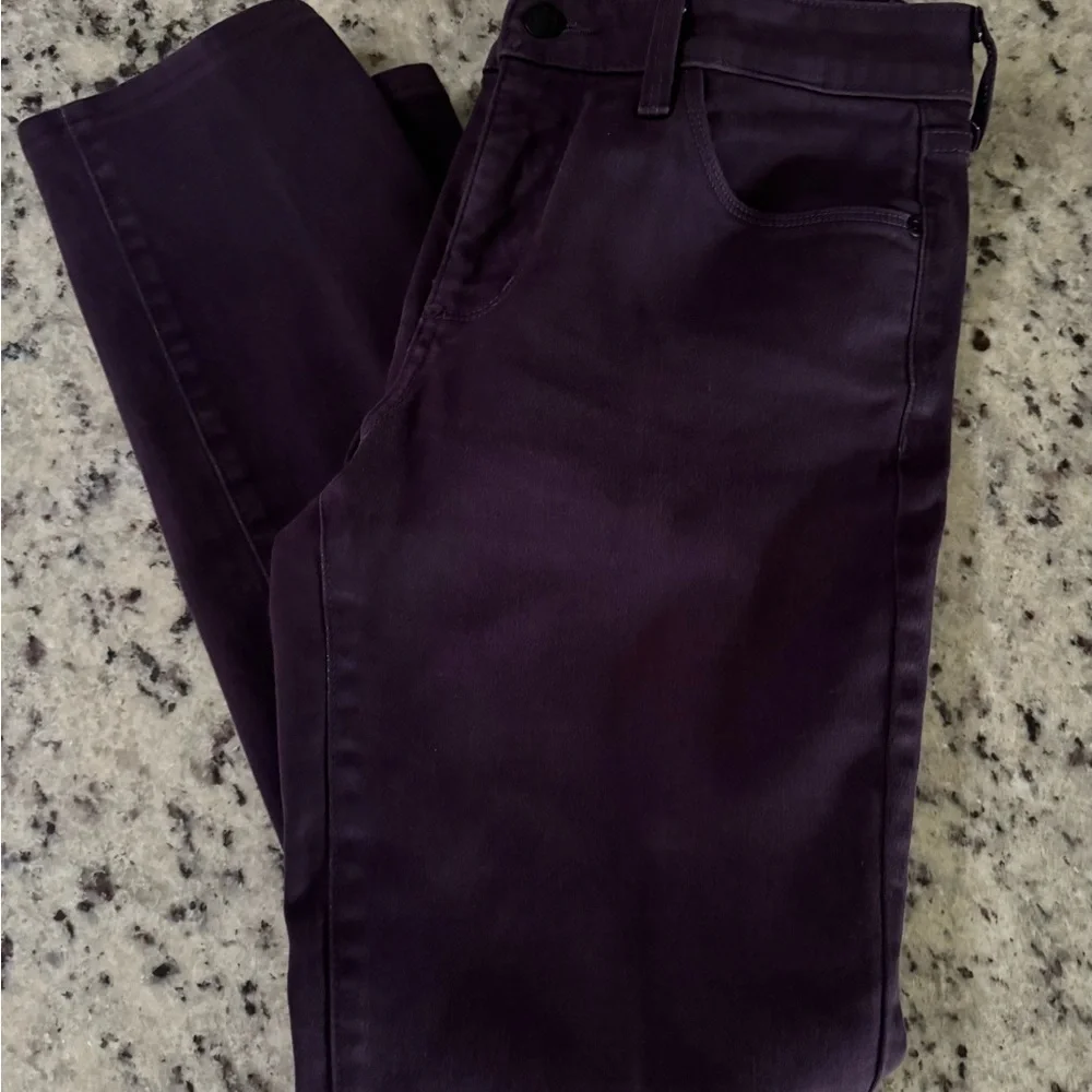 NYDJ‎ Alina Leggings Purple Denim Stretch Pants Women's Size 6